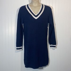 Venus knit sweater dress v neck peppy vibe